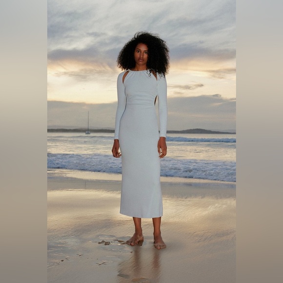 Significant Other Alma Long Sleeve Dress in dreamy Sky Blue - Picture 4 of 10